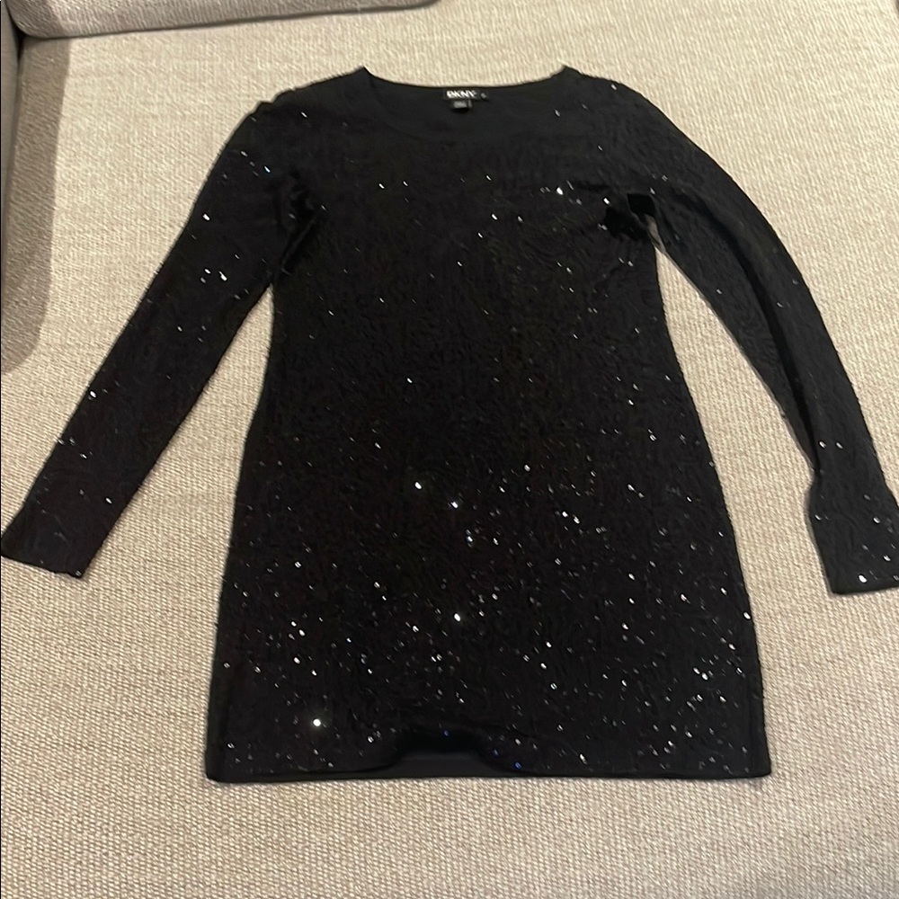 Chic Black Sequin Dress